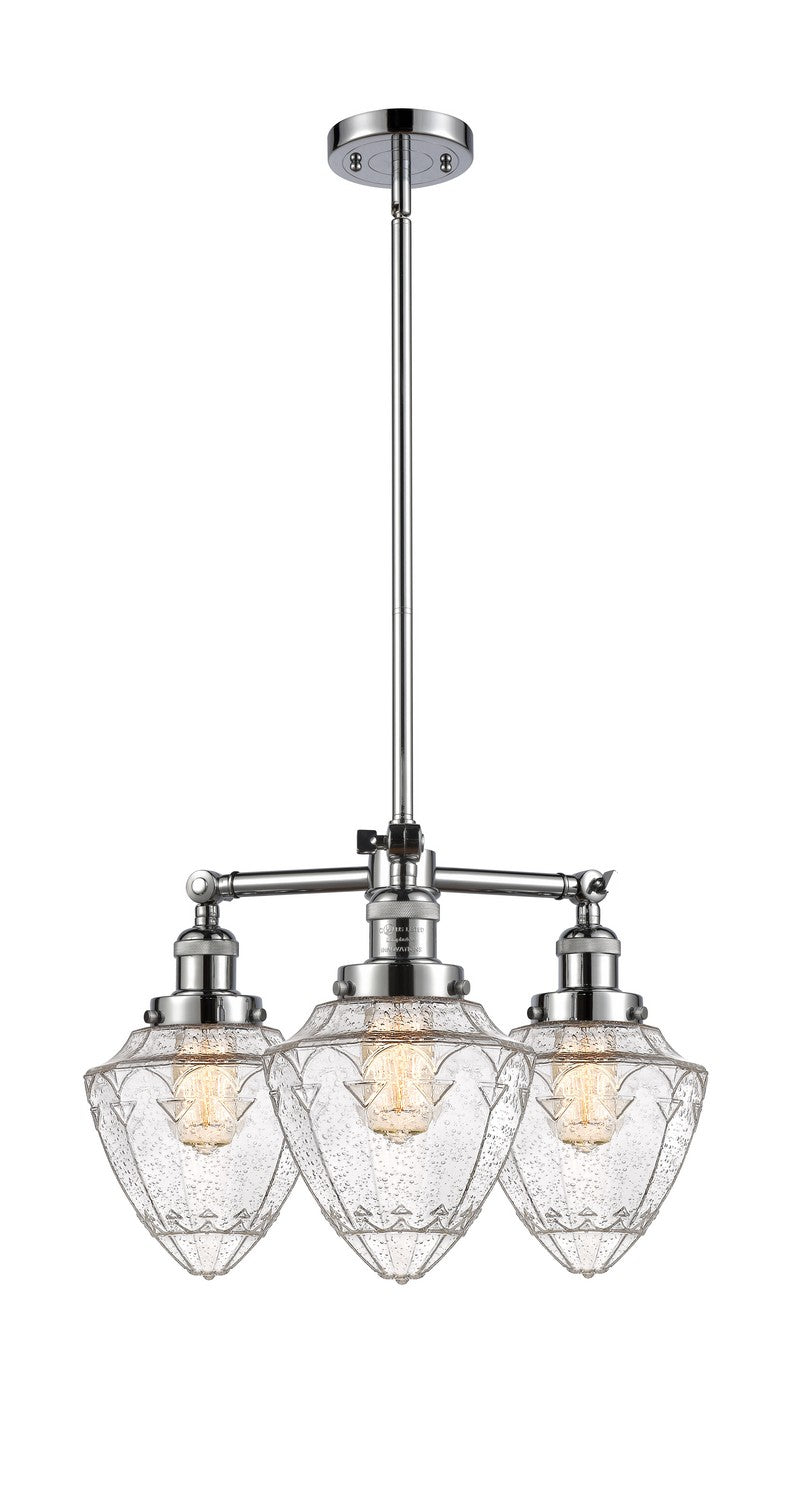 Innovations Franklin Restoration 207-PC-G664-7 Chandelier Light - Polished Chrome