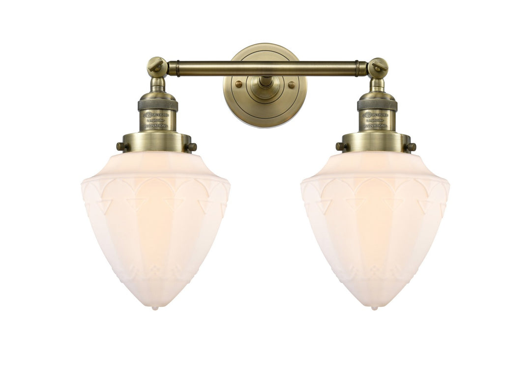 Innovations Franklin Restoration 208-AB-G661-7-LED Bath Vanity Light 18 in. wide - Antique Brass