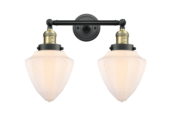 Innovations Franklin Restoration 208-BAB-G661-7 Bath Vanity Light 18 in. wide - Black Antique Brass
