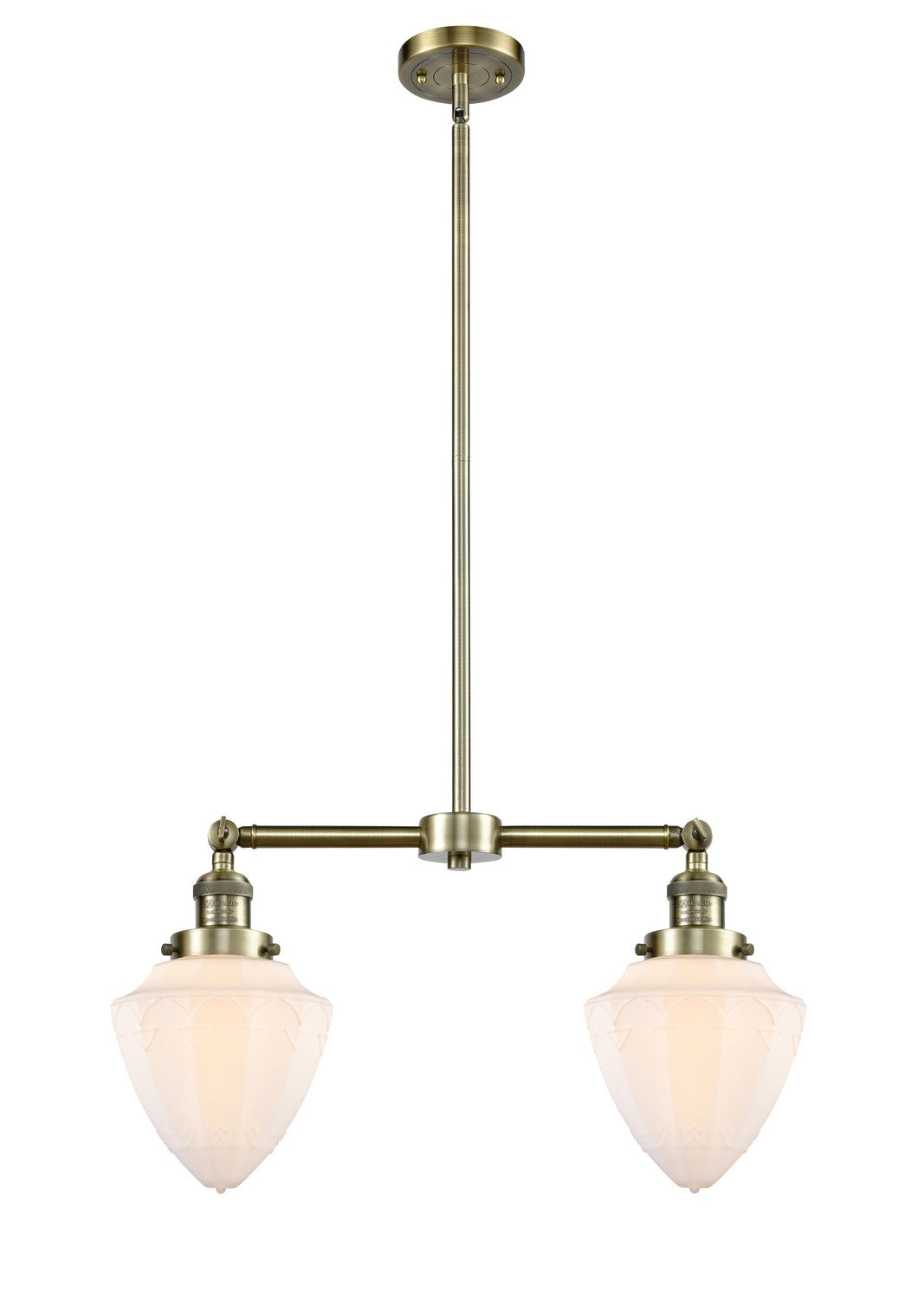 Innovations Franklin Restoration 209-AB-G661-7-LED Chandelier Light - Antique Brass