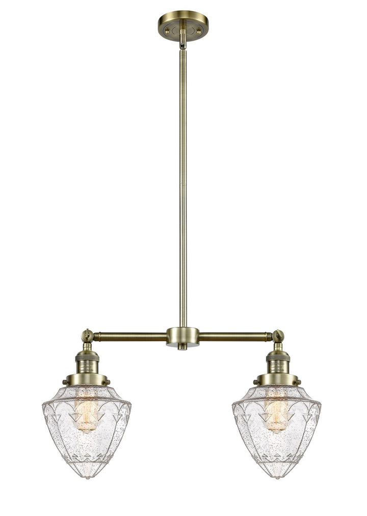 Innovations Franklin Restoration 209-AB-G664-7 Chandelier Light - Antique Brass
