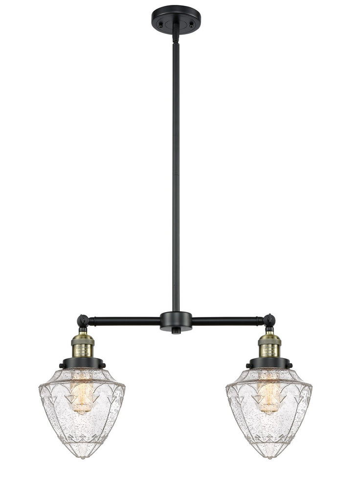 Innovations Franklin Restoration 209-BAB-G664-7 Chandelier Light - Black Antique Brass
