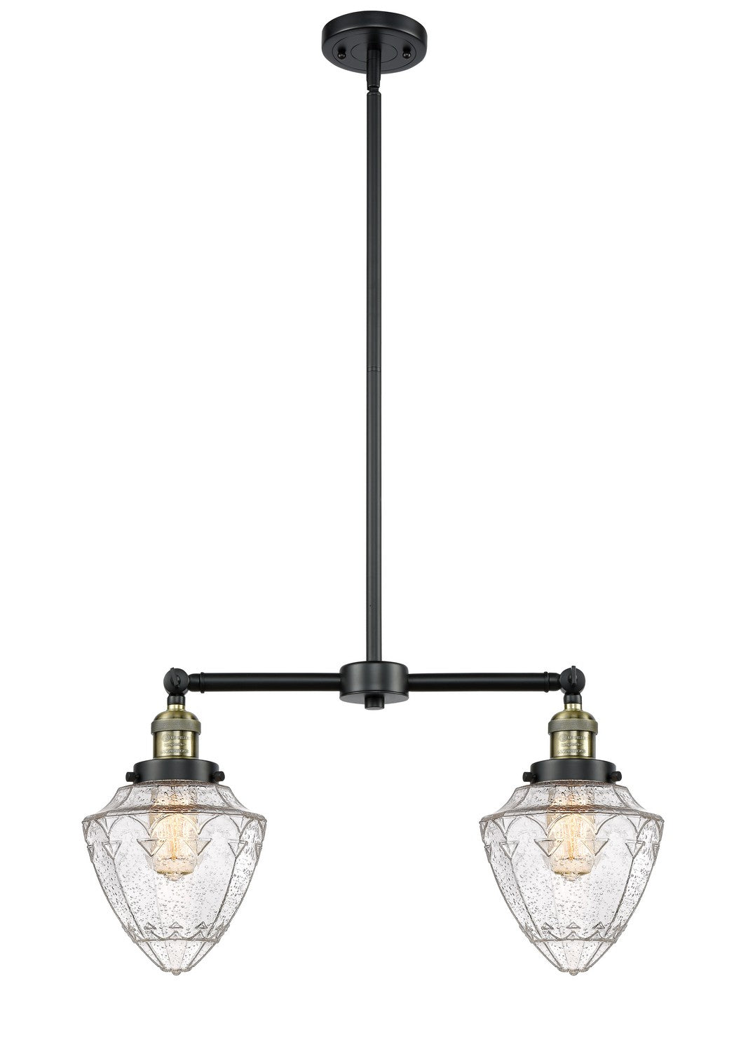 Innovations Franklin Restoration 209-BAB-G664-7-LED Chandelier Light - Black Antique Brass