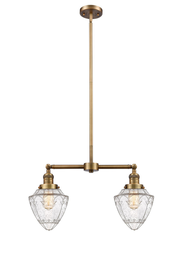 Innovations Franklin Restoration 209-BB-G664-7 Chandelier Light - Brushed Brass