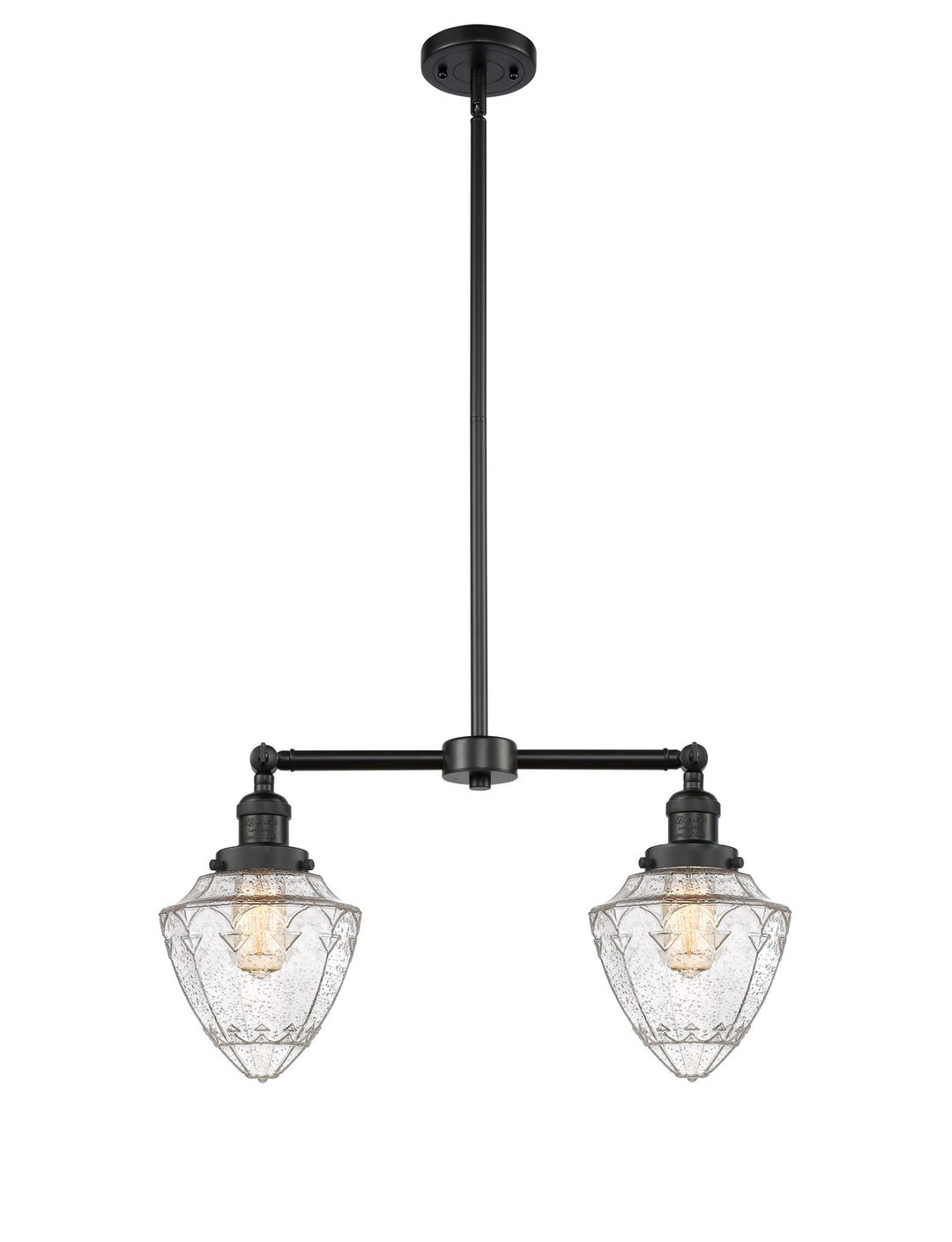 Innovations Franklin Restoration 209-BK-G664-7 Chandelier Light - Matte Black