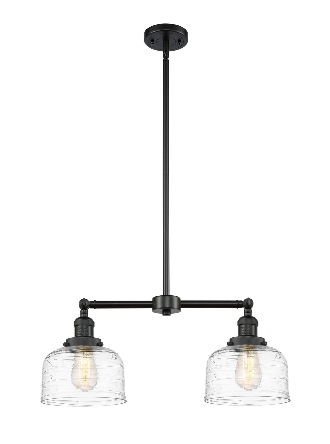 Innovations Franklin Restoration 209-BK-G713-LED Chandelier Light - Matte Black