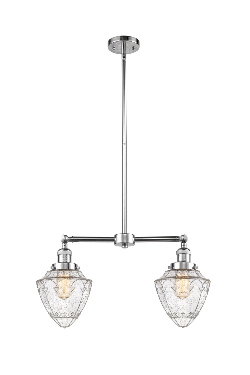 Innovations Franklin Restoration 209-PC-G664-7-LED Chandelier Light - Polished Chrome