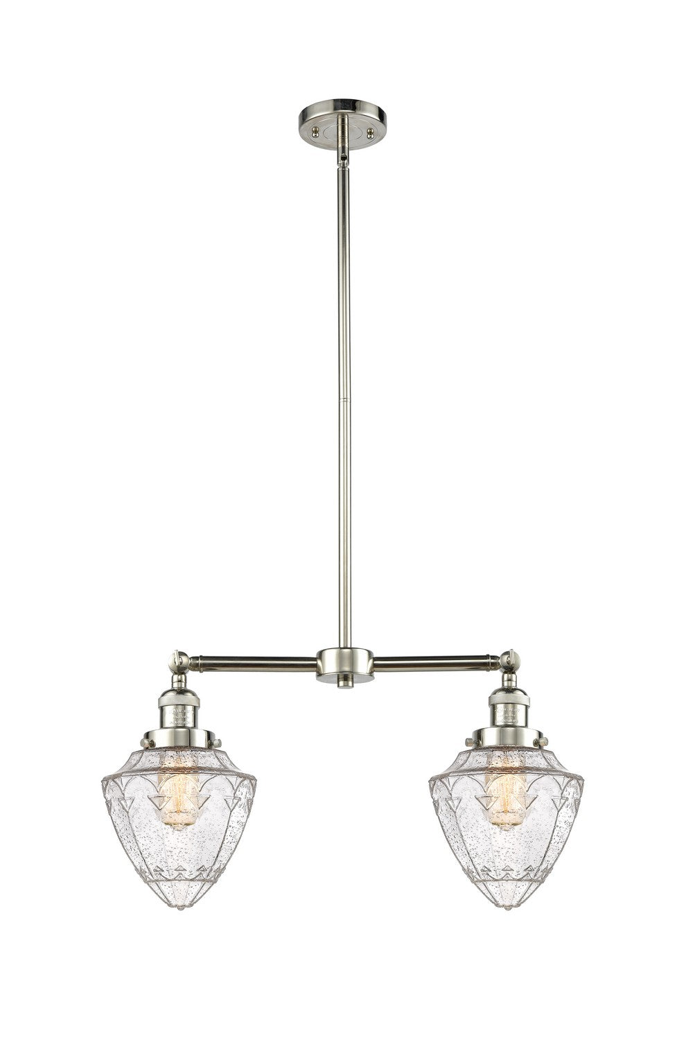 Innovations Franklin Restoration 209-PN-G664-7 Chandelier Light - Polished Nickel
