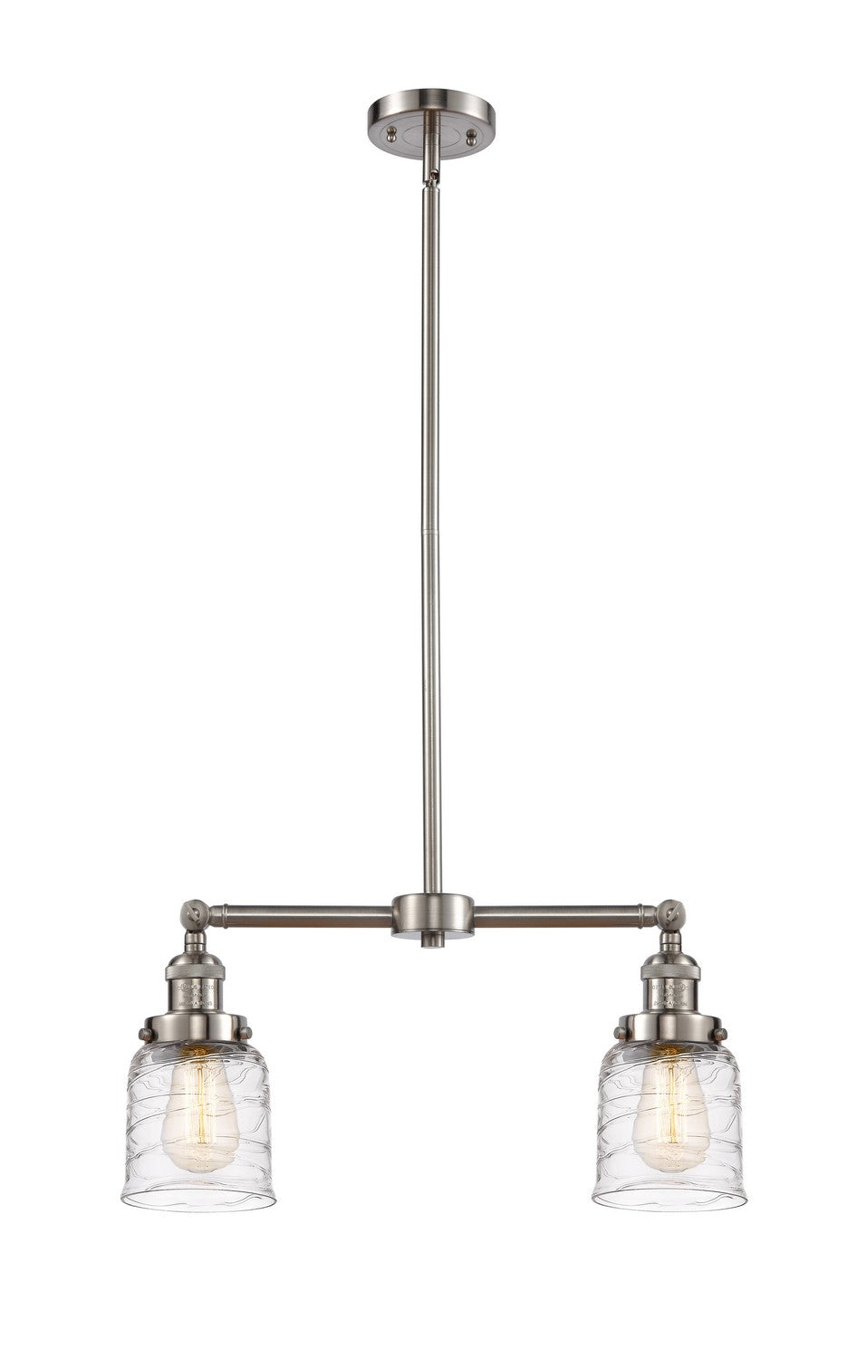 Innovations Franklin Restoration 209-SN-G513 Chandelier Light - Brushed Satin Nickel