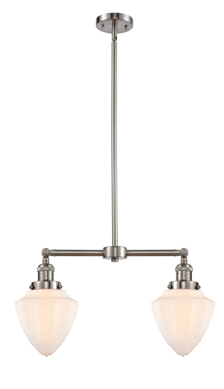 Innovations Franklin Restoration 209-SN-G661-7 Chandelier Light - Brushed Satin Nickel