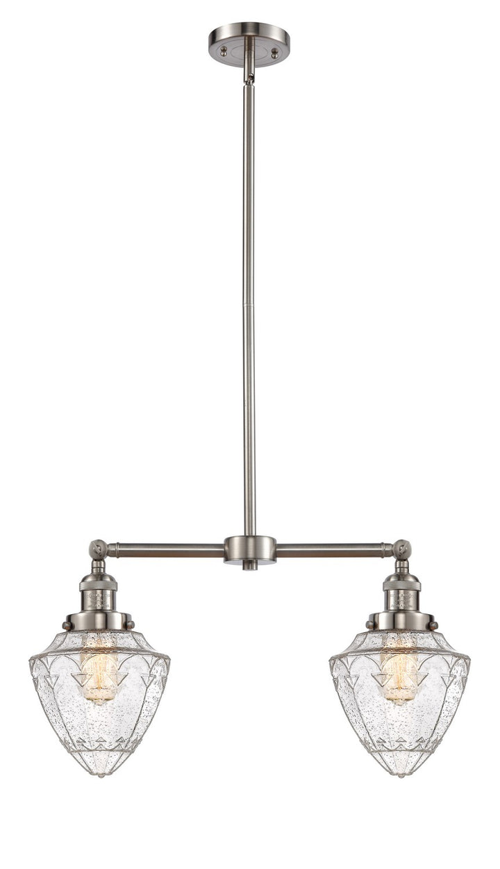 Innovations Franklin Restoration 209-SN-G664-7 Chandelier Light - Brushed Satin Nickel
