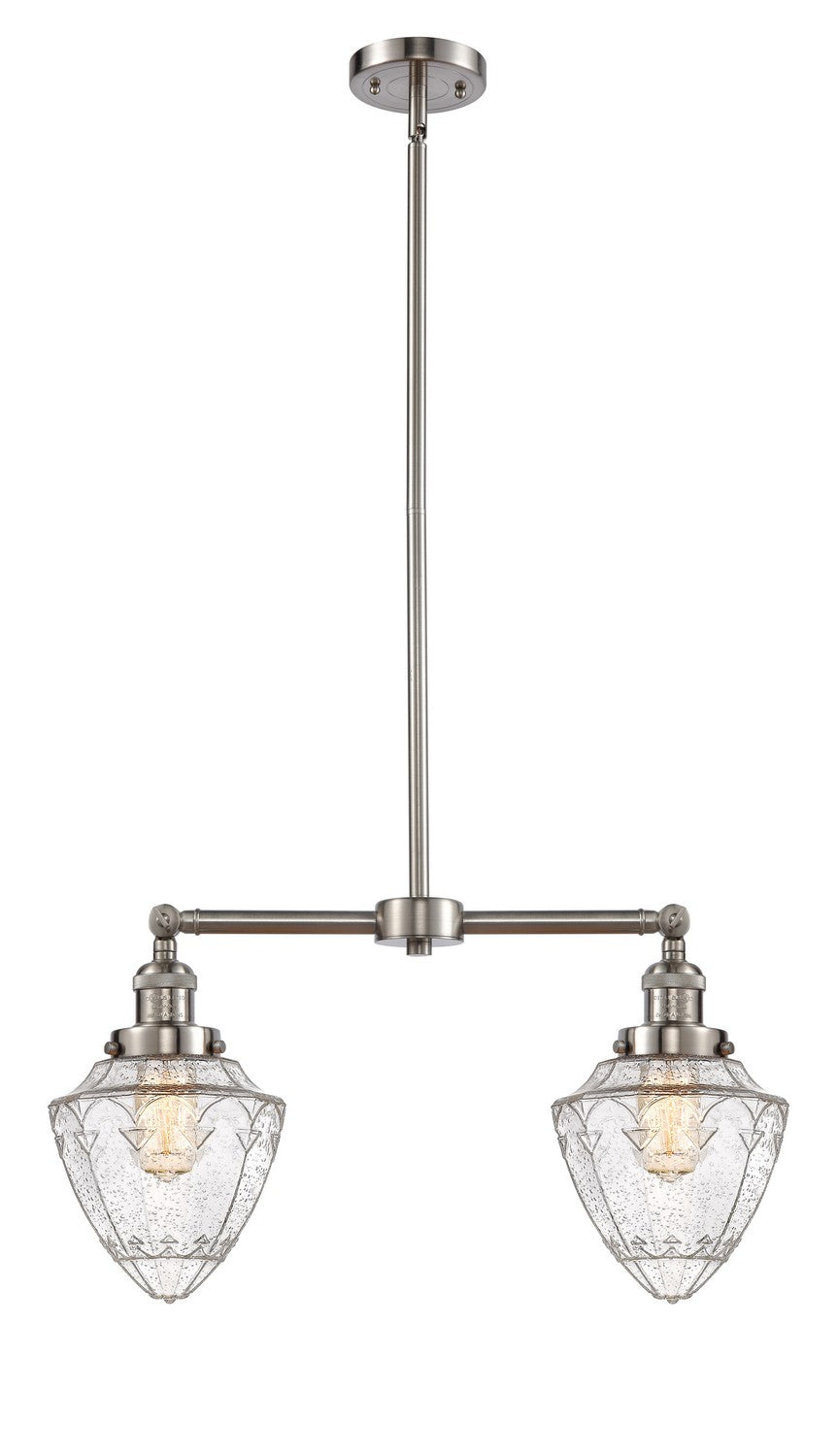 Innovations Franklin Restoration 209-SN-G664-7-LED Chandelier Light - Brushed Satin Nickel