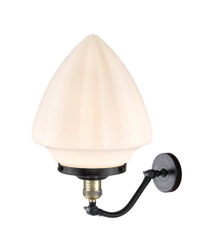 Innovations Franklin Restoration 515-1W-BAB-G661-12 Wall Sconce Light - Black Antique Brass