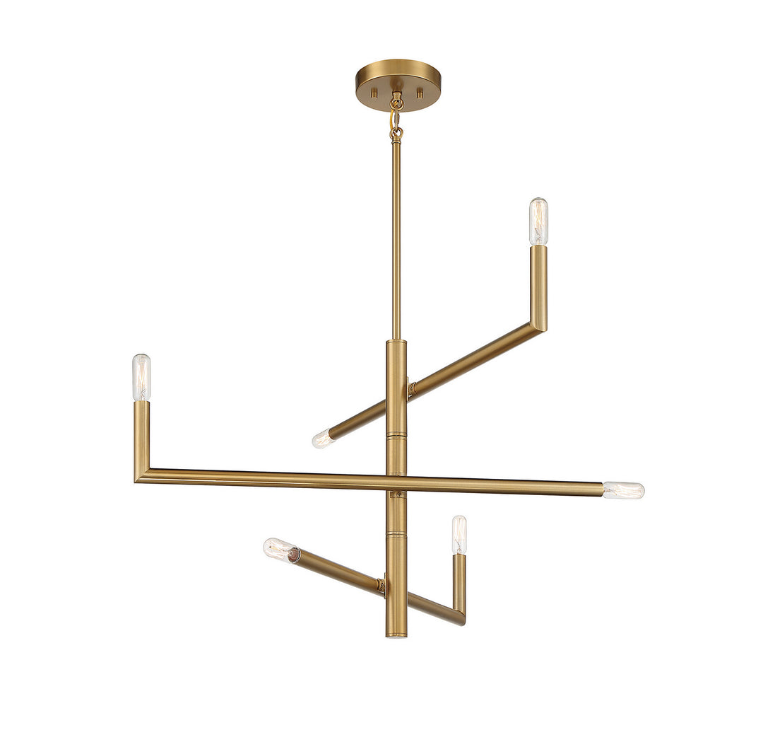 Savoy House Cristofer 1-1623-6-322 Chandelier Light - Warm Brass