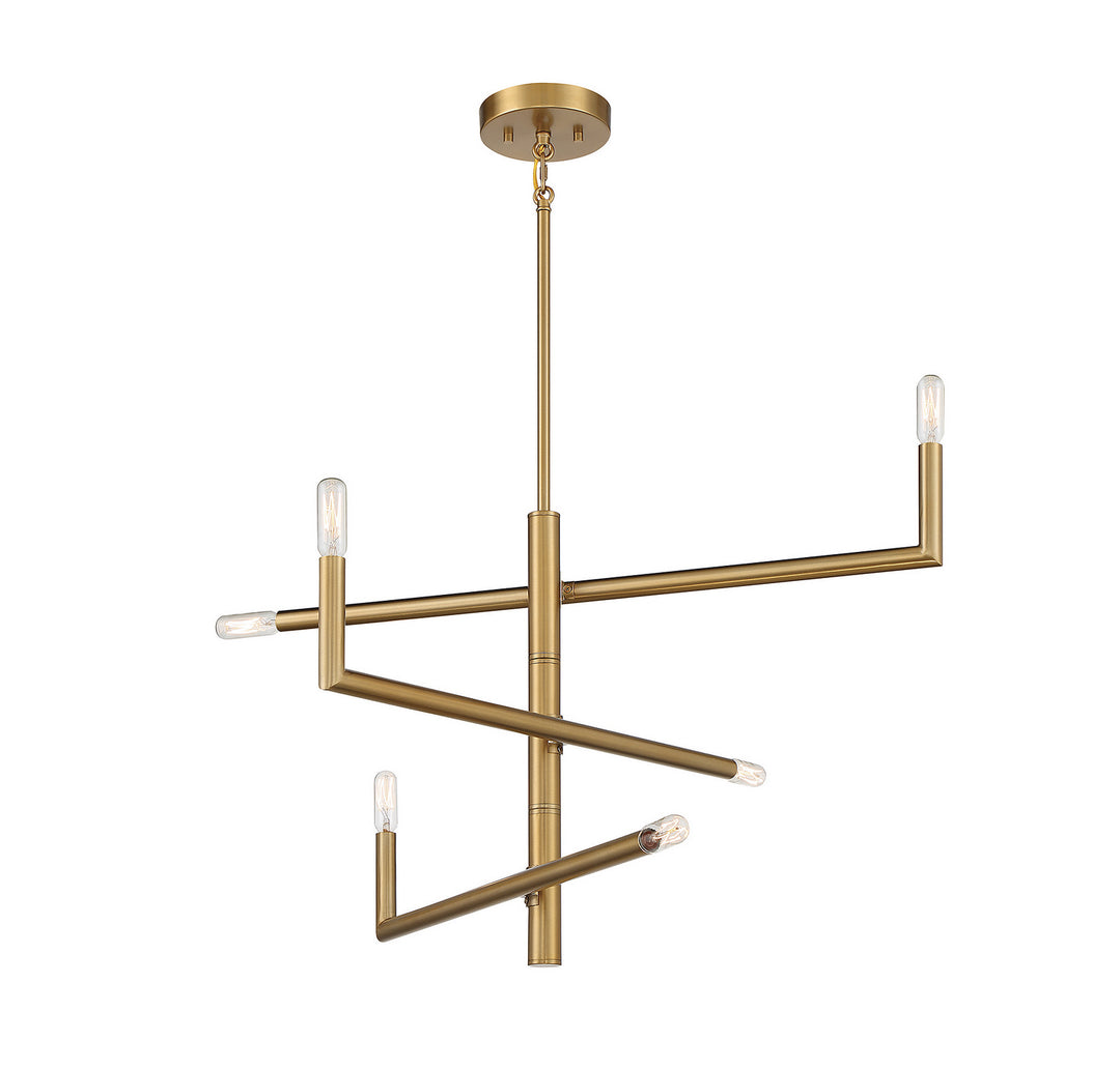 Savoy House Cristofer 1-1623-6-322 Chandelier Light - Warm Brass