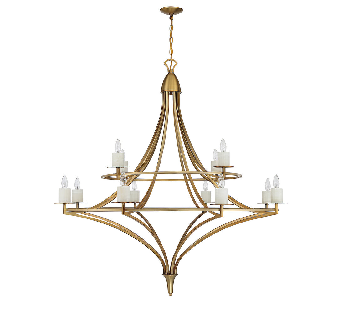 Savoy House Director 1-1672-12-322 Chandelier Light - Warm Brass