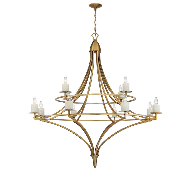 Savoy House Director 1-1672-12-322 Chandelier Light - Warm Brass