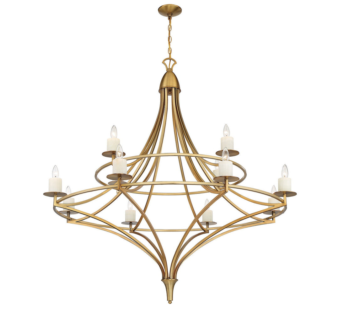 Savoy House Director 1-1672-12-322 Chandelier Light - Warm Brass