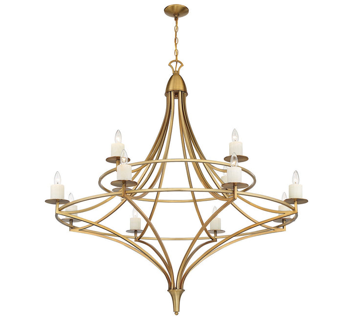 Savoy House Director 1-1672-12-322 Chandelier Light - Warm Brass