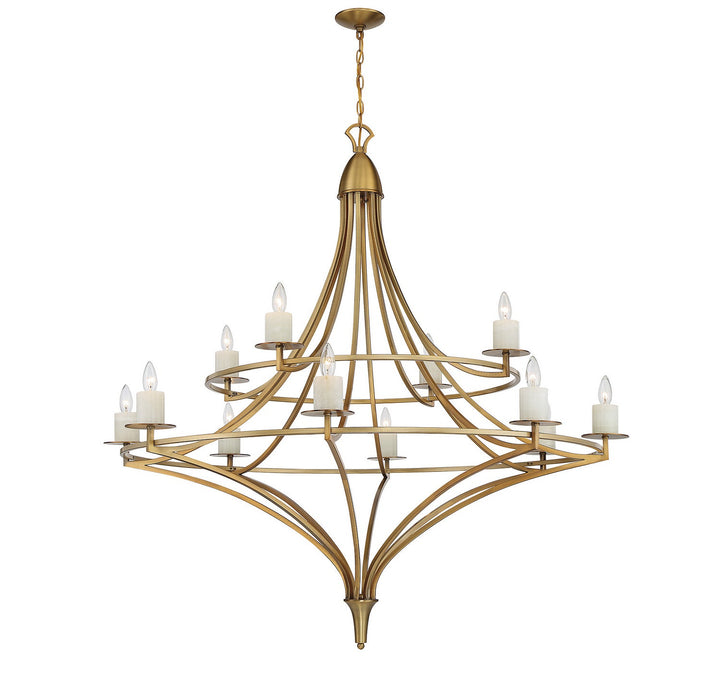 Savoy House Director 1-1672-12-322 Chandelier Light - Warm Brass