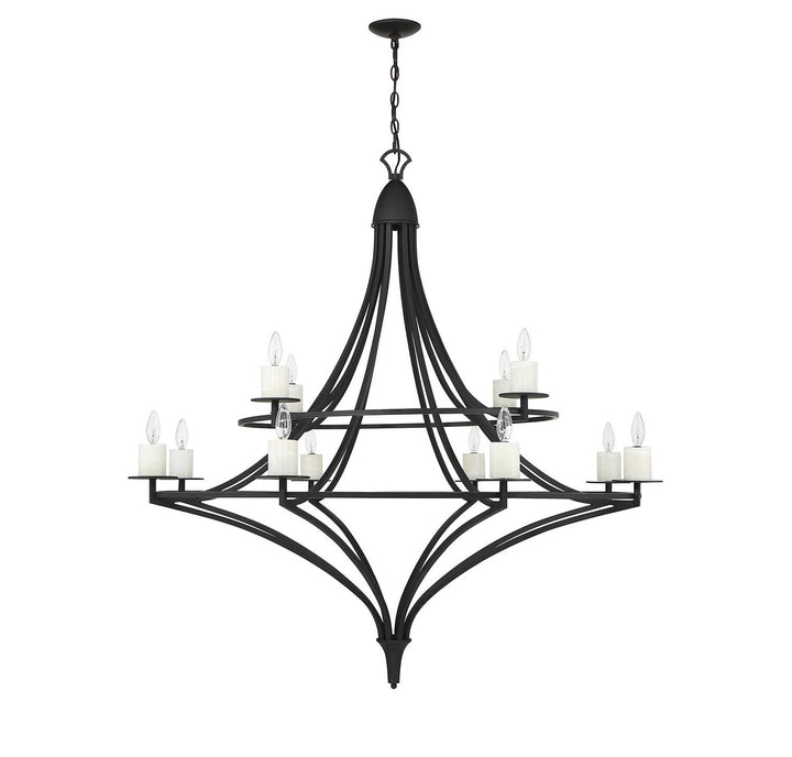 Savoy House Director 1-1672-12-89 Chandelier Light - Matte Black