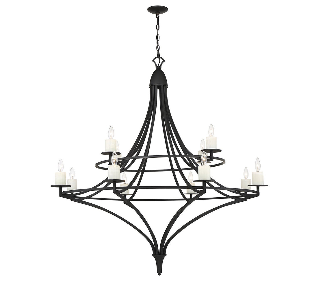 Savoy House Director 1-1672-12-89 Chandelier Light - Matte Black