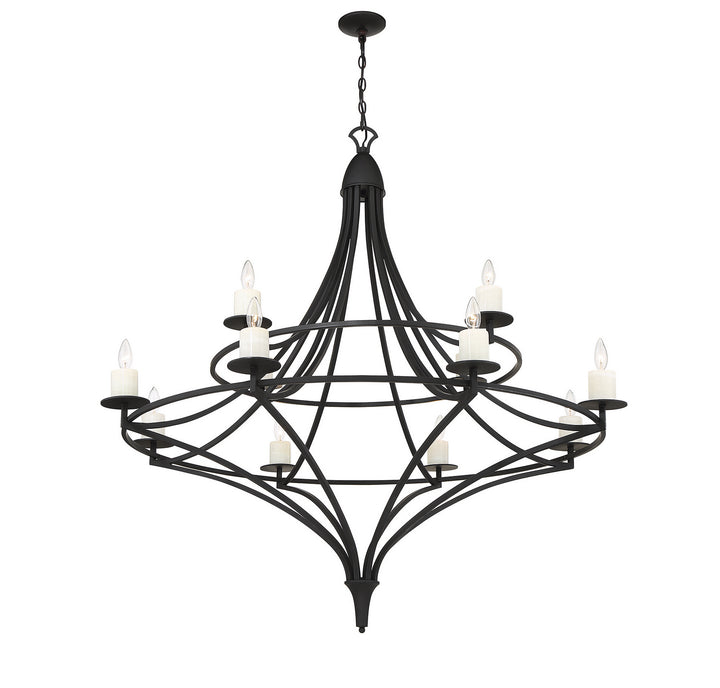 Savoy House Director 1-1672-12-89 Chandelier Light - Matte Black