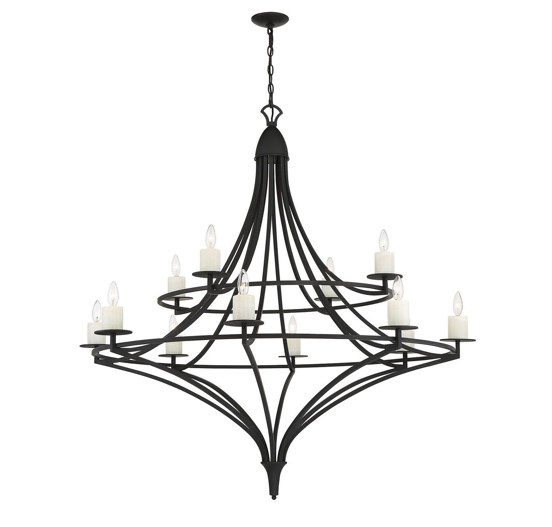 Savoy House Director 1-1672-12-89 Chandelier Light - Matte Black