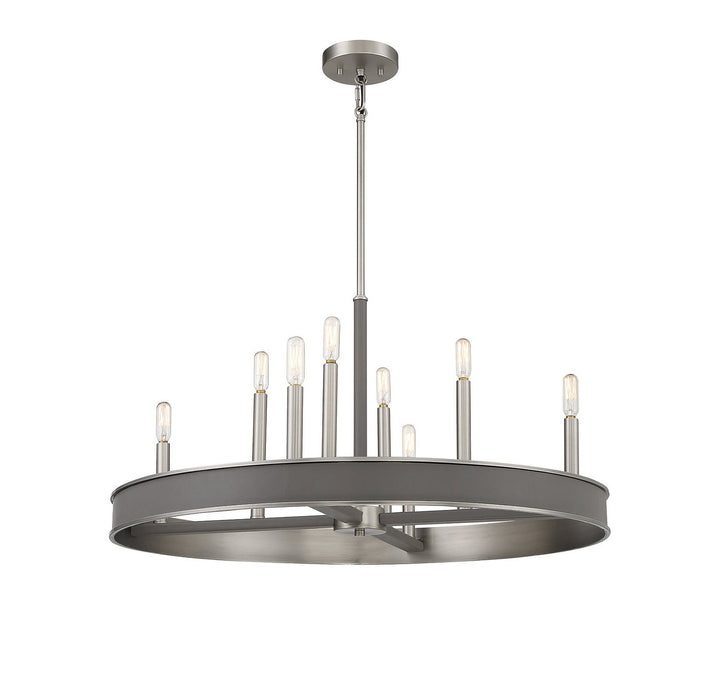 Savoy House Chaucer 1-1715-8-154 Chandelier Light - Antique Nickel