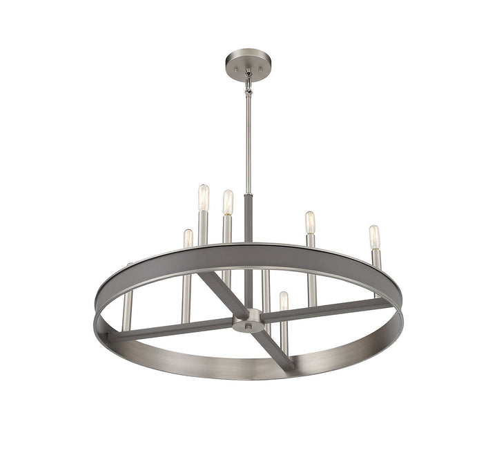 Savoy House Chaucer 1-1715-8-154 Chandelier Light - Antique Nickel