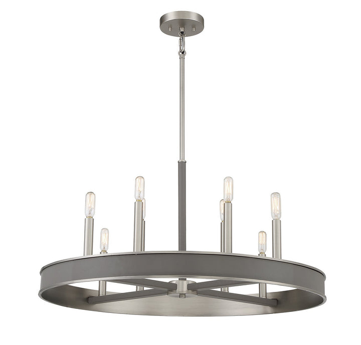Savoy House Chaucer 1-1715-8-154 Chandelier Light - Antique Nickel