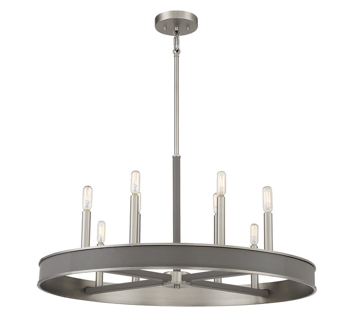 Savoy House Chaucer 1-1715-8-154 Chandelier Light - Antique Nickel