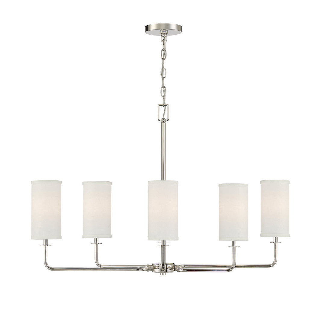 Savoy House Powell 1-1756-6-109 Chandelier Light - Polished Nickel