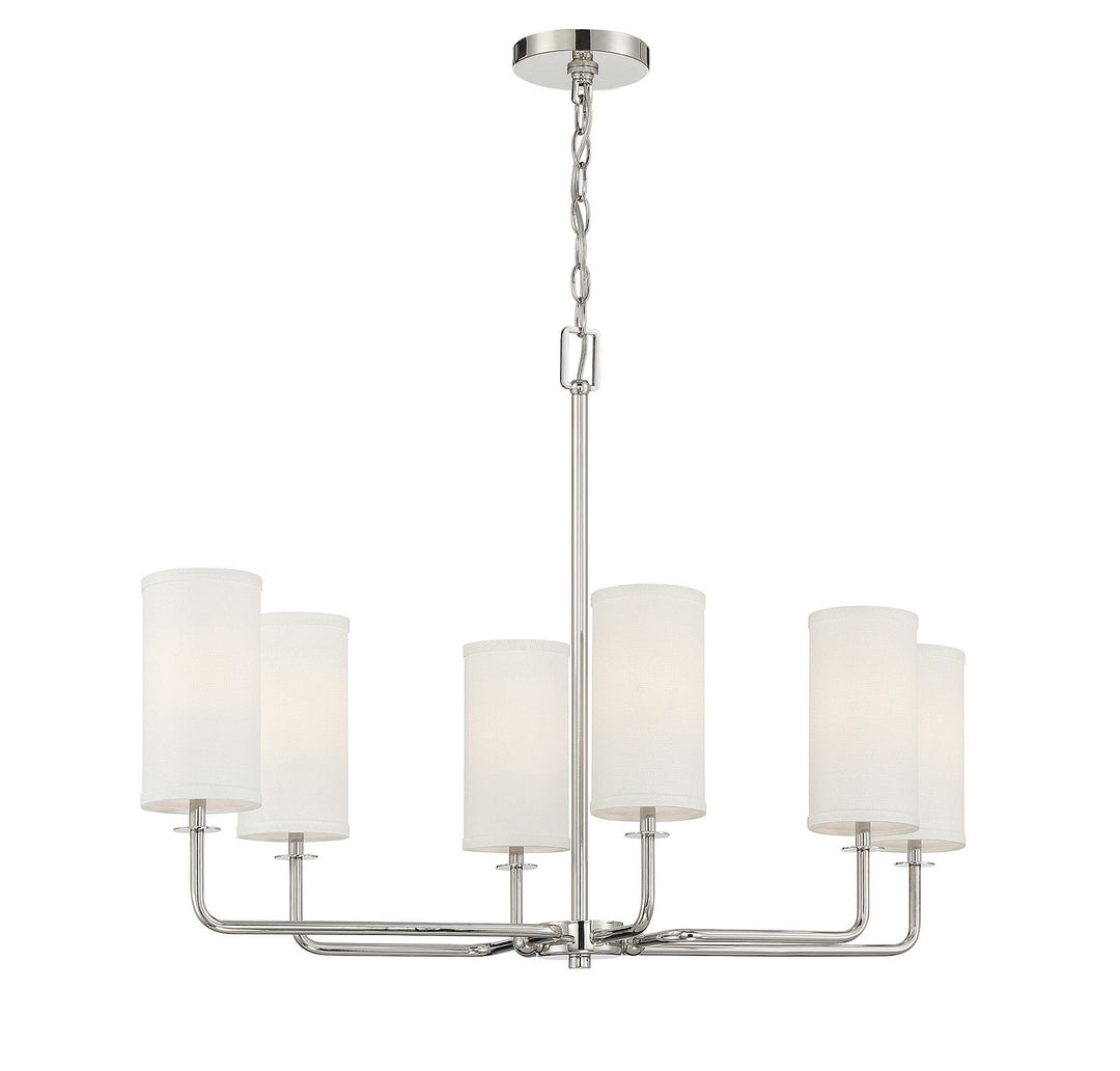 Savoy House Powell 1-1756-6-109 Chandelier Light - Polished Nickel