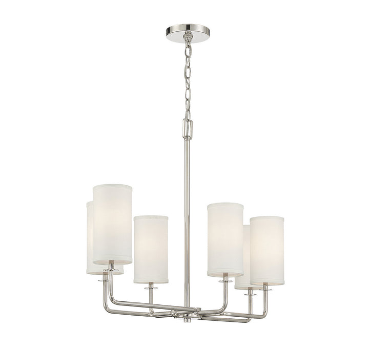 Savoy House Powell 1-1756-6-109 Chandelier Light - Polished Nickel