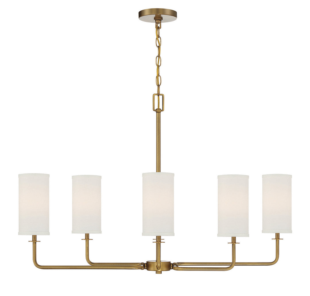 Savoy House Powell 1-1756-6-322 Chandelier Light - Warm Brass