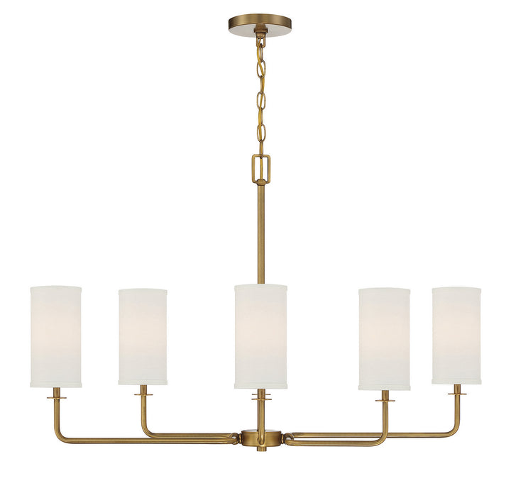 Savoy House Powell 1-1756-6-322 Chandelier Light - Warm Brass