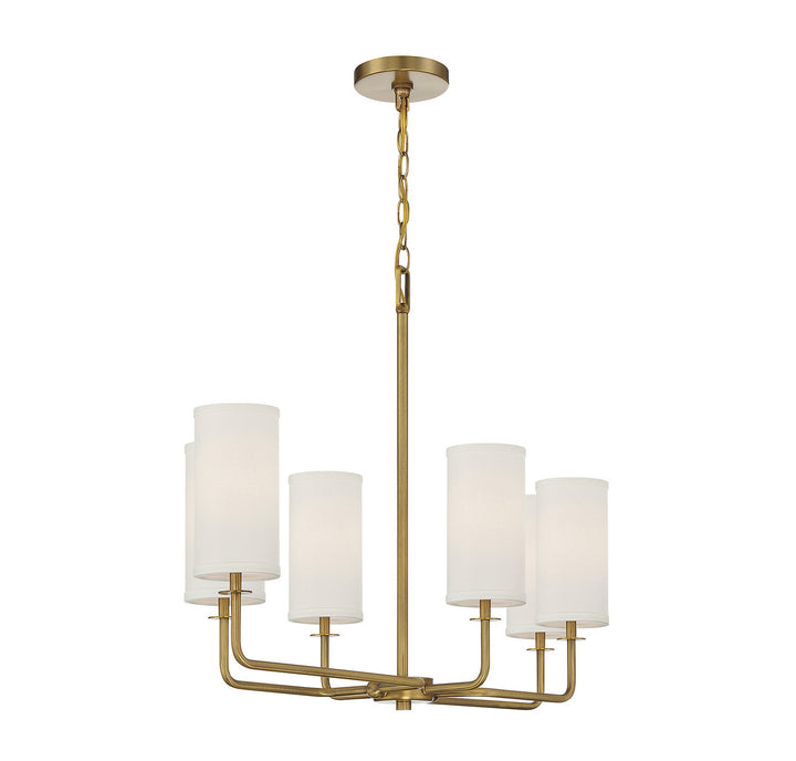 Savoy House Powell 1-1756-6-322 Chandelier Light - Warm Brass