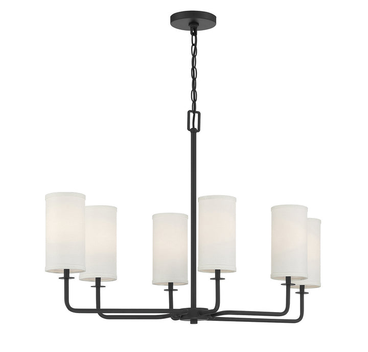 Savoy House Powell 1-1756-6-89 Chandelier Light - Matte Black