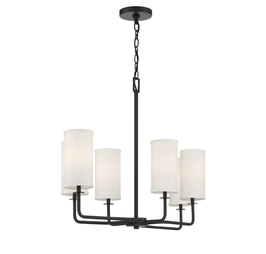 Savoy House Powell 1-1756-6-89 Chandelier Light - Matte Black