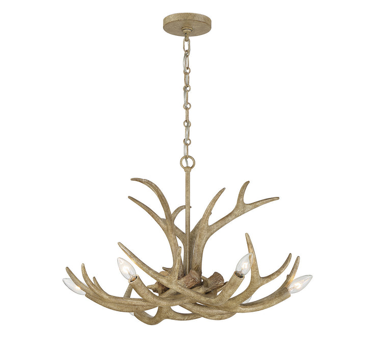 Savoy House Daniels 1-1761-6-198 Chandelier Light - Natural Antler
