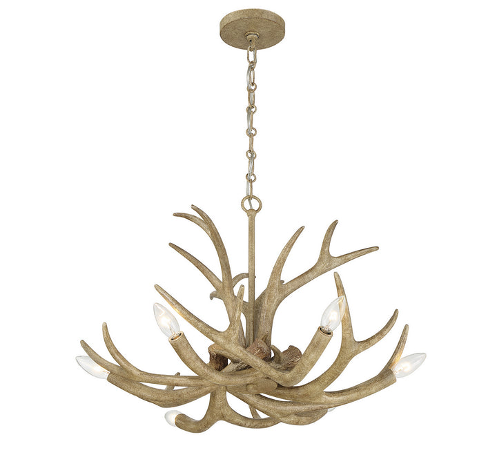 Savoy House Daniels 1-1761-6-198 Chandelier Light - Natural Antler