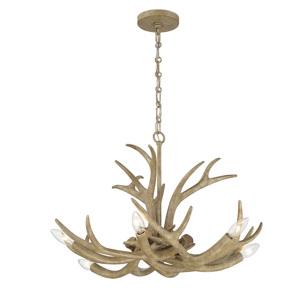 Savoy House Daniels 1-1761-6-198 Chandelier Light - Natural Antler