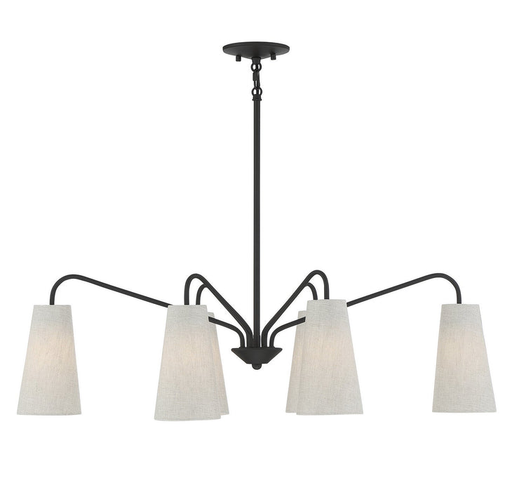 Savoy House Edgewood 1-1785-6-89 Chandelier Light - Matte Black