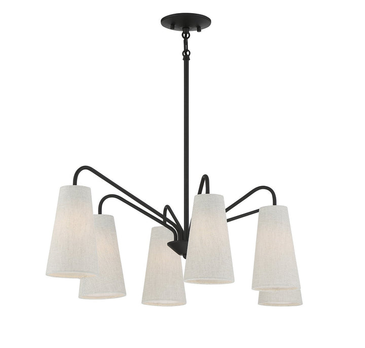 Savoy House Edgewood 1-1785-6-89 Chandelier Light - Matte Black