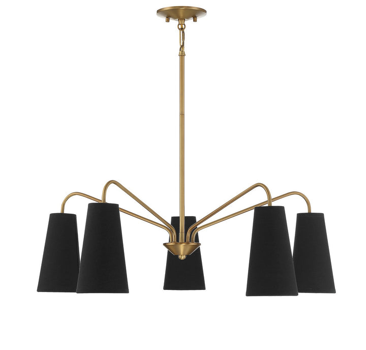 Savoy House Edgewood 1-1786-5-322 Chandelier Light - Warm Brass