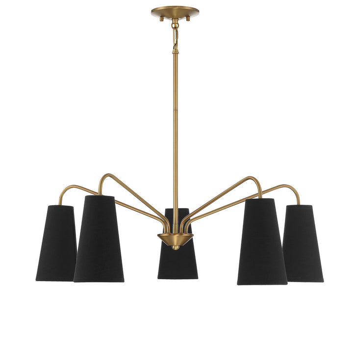 Savoy House Edgewood 1-1786-5-322 Chandelier Light - Warm Brass