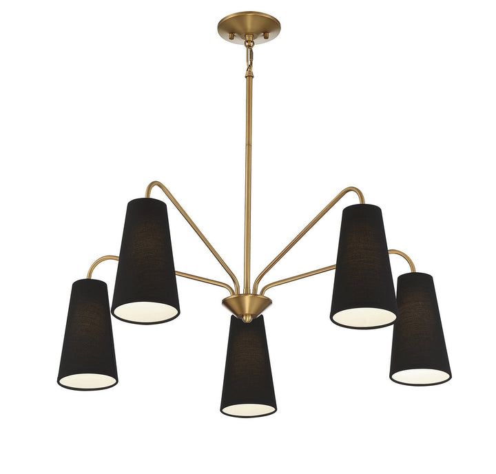 Savoy House Edgewood 1-1786-5-322 Chandelier Light - Warm Brass
