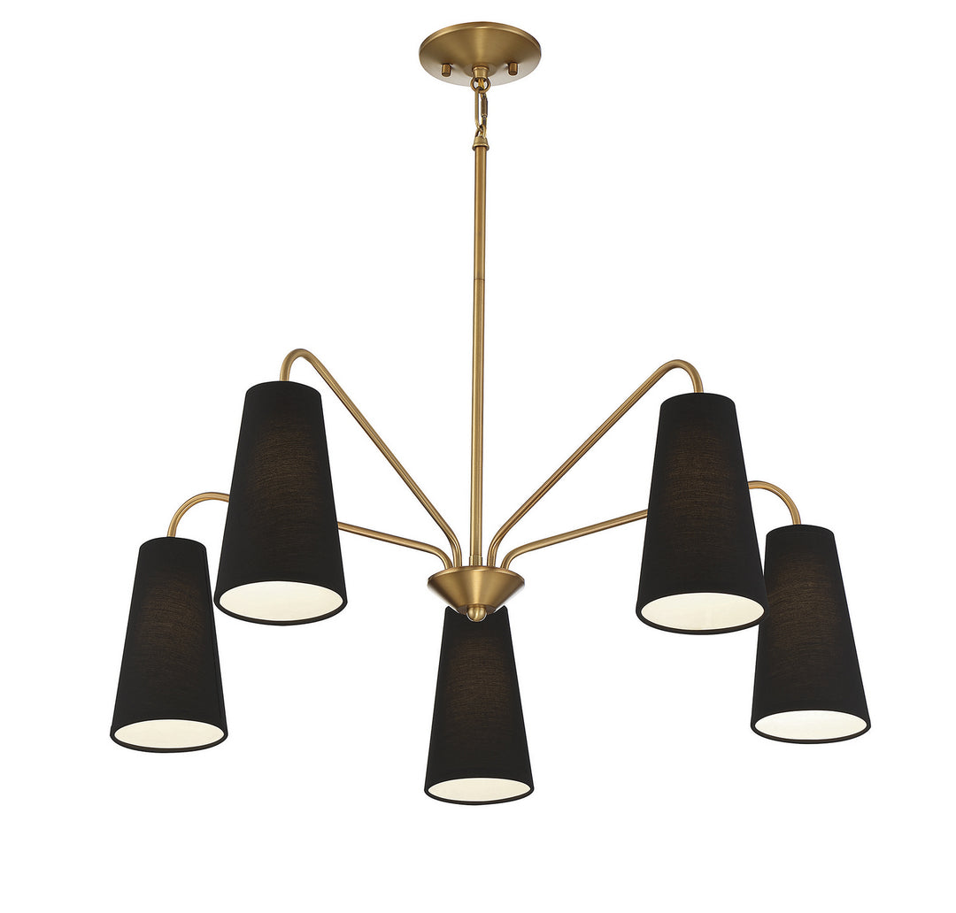 Savoy House Edgewood 1-1786-5-322 Chandelier Light - Warm Brass