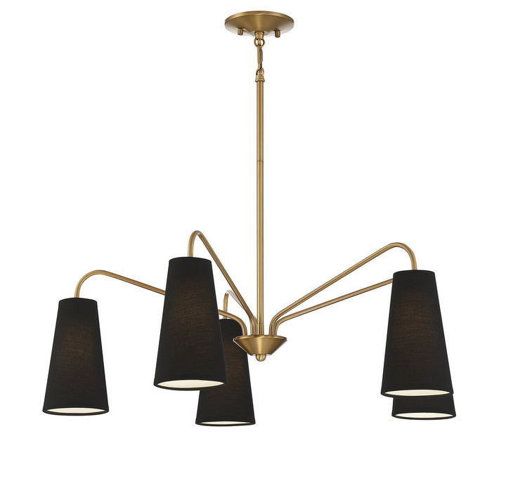 Savoy House Edgewood 1-1786-5-322 Chandelier Light - Warm Brass
